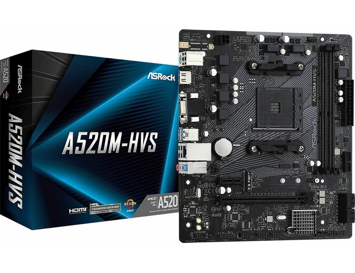 ASRock AM4 A520M-HVS uATX