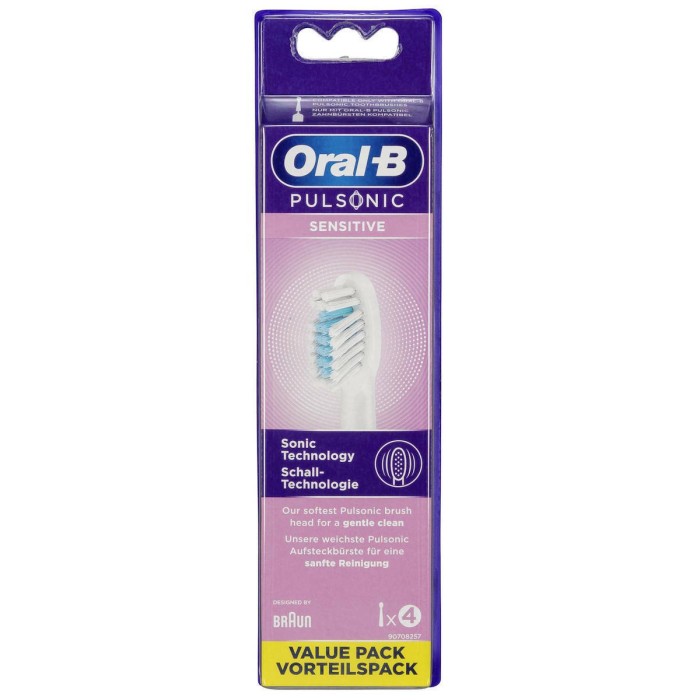 Oral-B Toothbrush heads Pulsonic Sensitive 4 pcs. Oral-B Toothbrush heads Pulsonic Sensitive 4 pcs.
