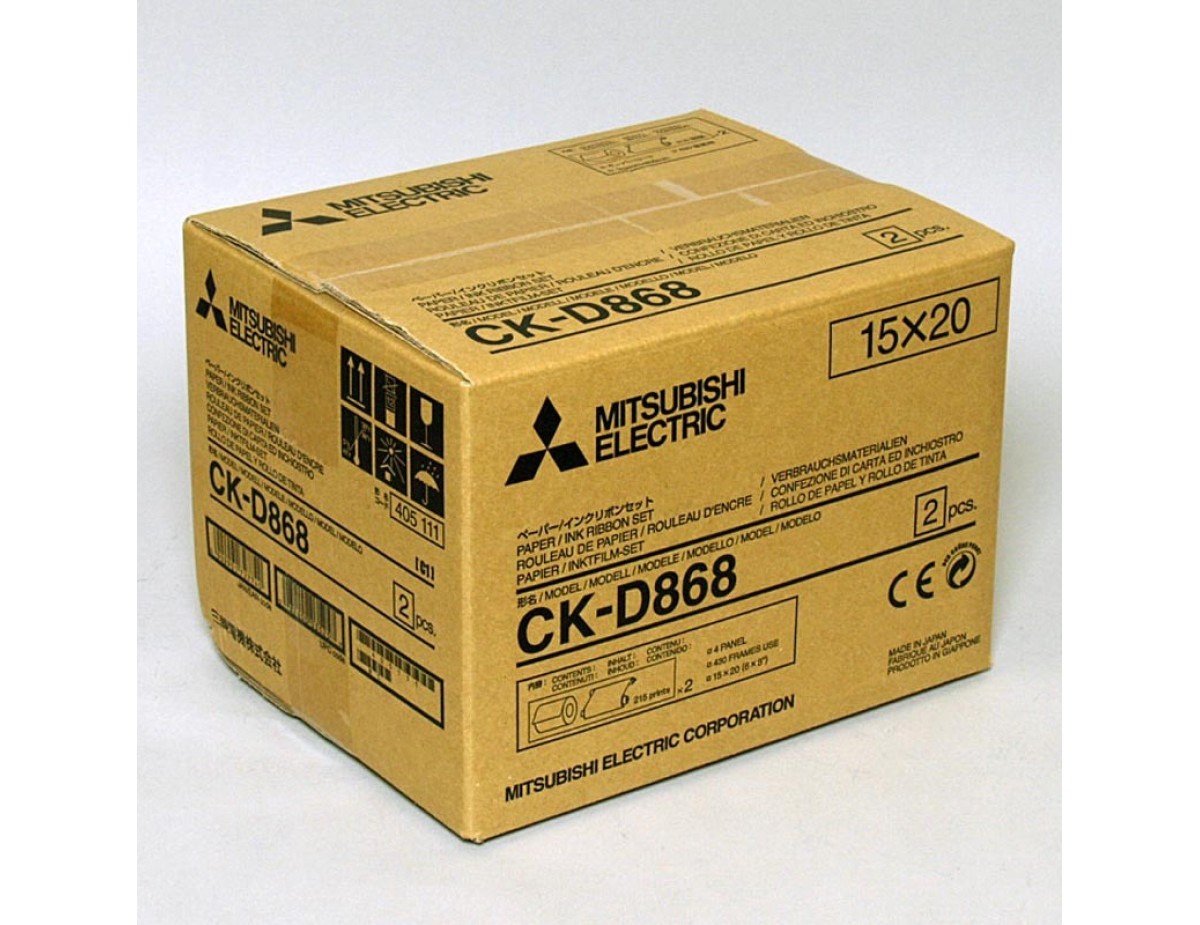 Mitsubishi CK-D 868 10x15 cm 2x 430 Prints Mitsubishi CK-D 868 10x15 cm 2x 430 Prints