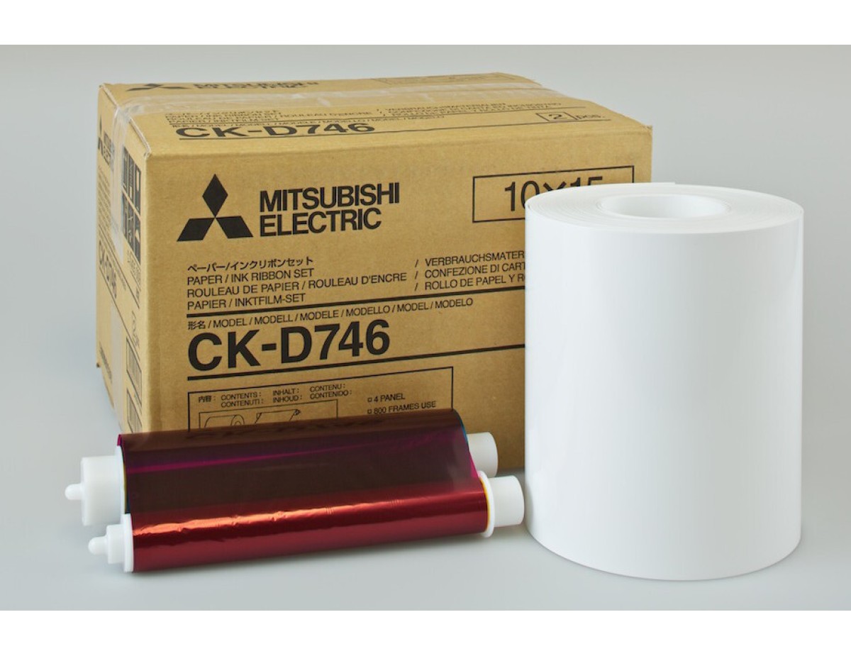 Mitsubishi CK-D 746 10x15 cm 2x 400 Prints Mitsubishi CK-D 746 10x15 cm 2x 400 Prints