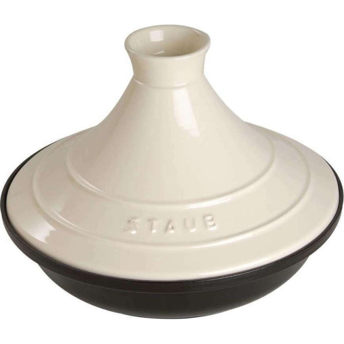 Staub Tajine 20cm round, Cream Cast Iron
