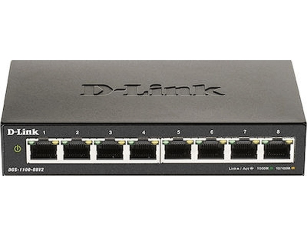 D-Link DGS-1100-08V2/E 8 Port Layer2 Gigabit Smart Sw D-Link DGS-1100-08V2/E 8 Port Layer2 Gigabit Smart Sw