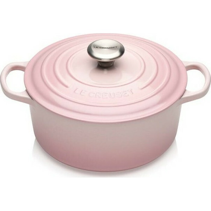 Le Creuset Signature Casserole round 24 cm shell pink