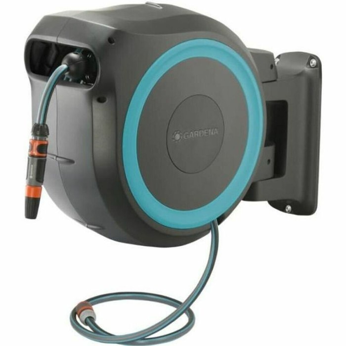Gardena Wall-mounted Hose Box RollUp L (turquoise) 30 m