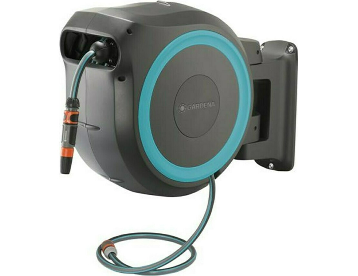 Gardena Wall-mounted Hose Box RollUp XL (turquoise) 35 m