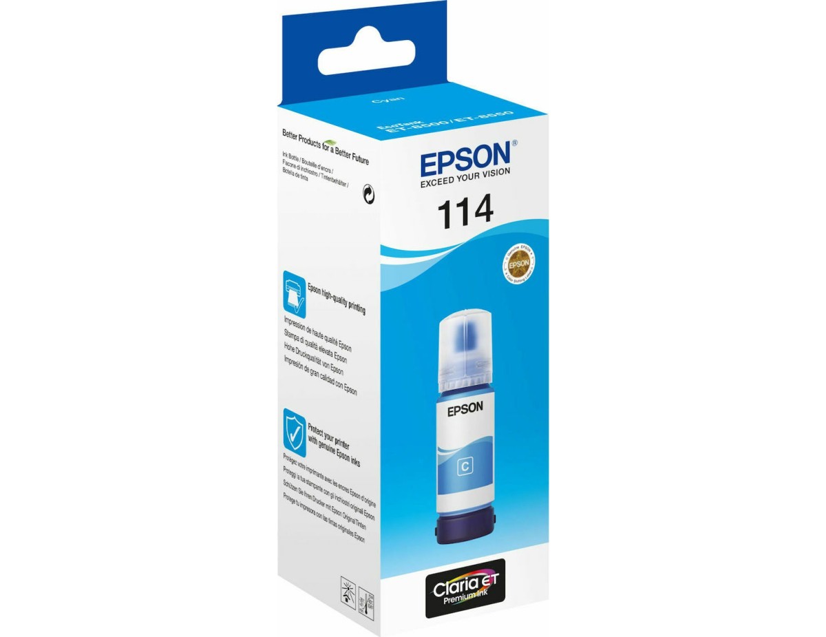 Epson EcoTank cyan T 114 70 ml               T 07B2
