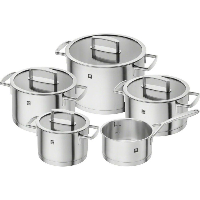 Zwilling Vitality Stainless Steel Pot Set 5-Pc, Silver