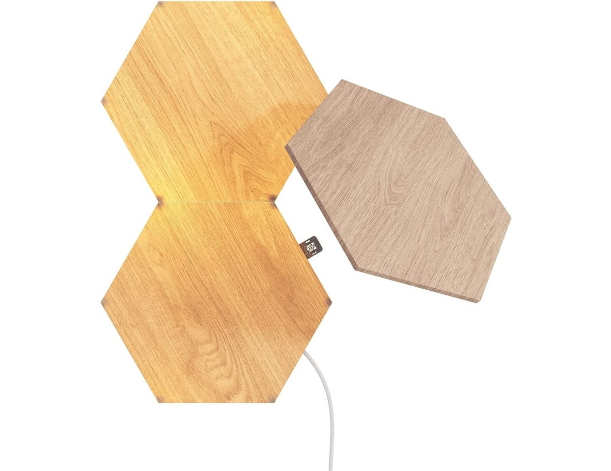Nanoleaf Elements Wood Look Hexagons Expansion Pack - 3PK