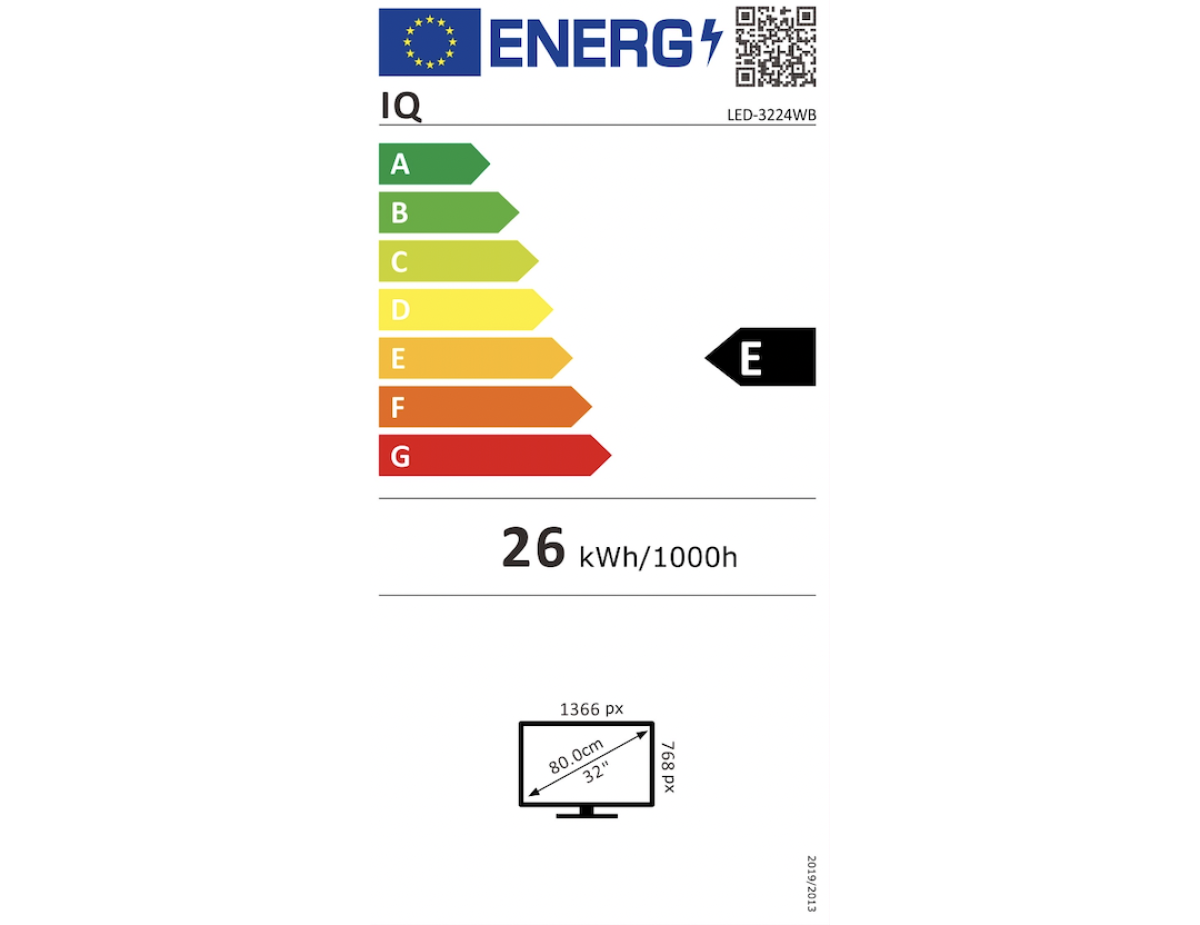 IQ WebOS Smart Τηλεόραση 32" HD  LED-3224WB