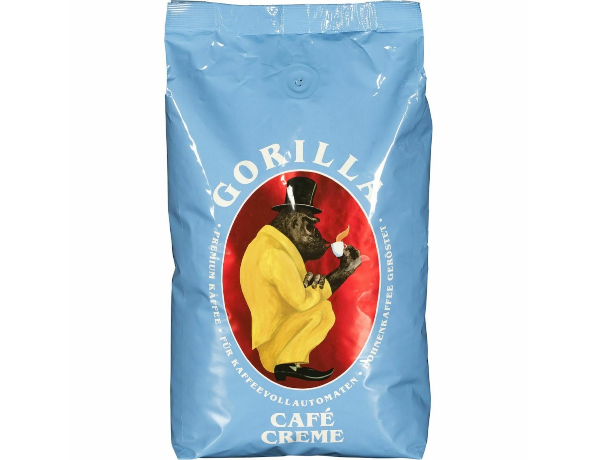Joerges Gorilla Cafè Creme blue 1 Kg Coffee Beans