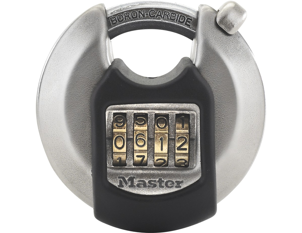 Master Lock Disc Combination Lock Stainless Steel M40EURDNUM Master Lock Disc Combination Lock Stainless Steel M40EURDNUM