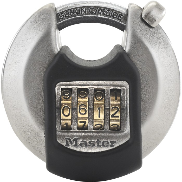 Master Lock Disc Combination Lock Stainless Steel M40EURDNUM Master Lock Disc Combination Lock Stainless Steel M40EURDNUM