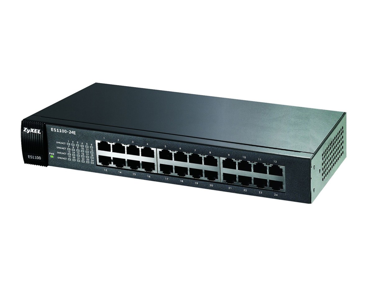 Zyxel ES-1100-24E 24-Port Switch Unmanaged Zyxel ES-1100-24E 24-Port Switch Unmanaged