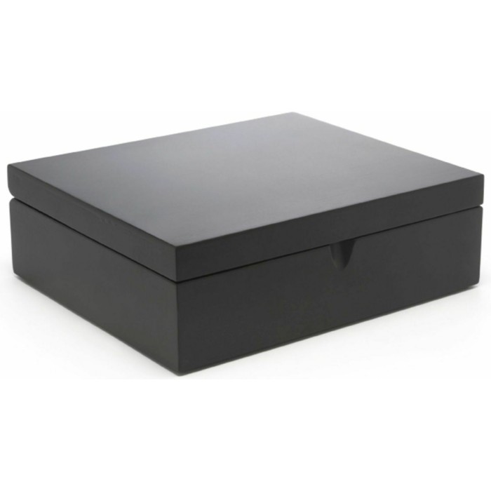 Bredemeijer Tea Bag Box with 6 Compartments, black 184006