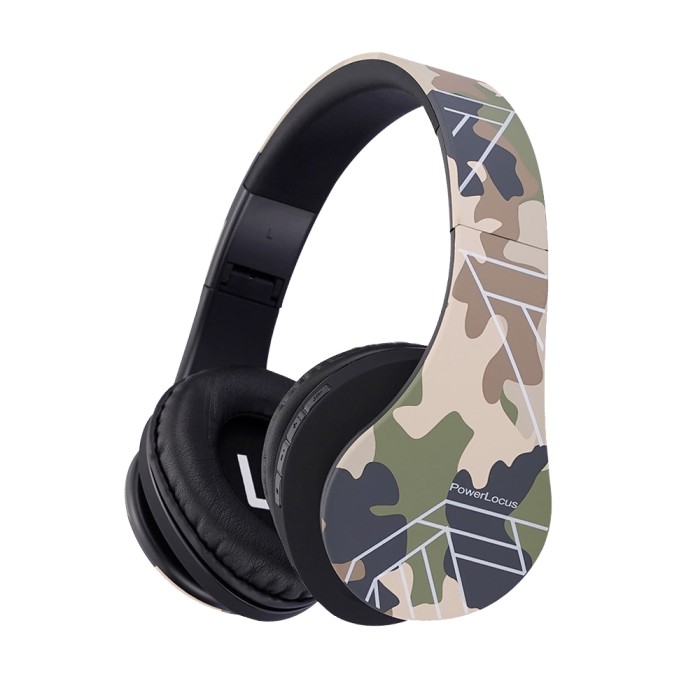 PowerLocus P2 Kids Headphones camouflage