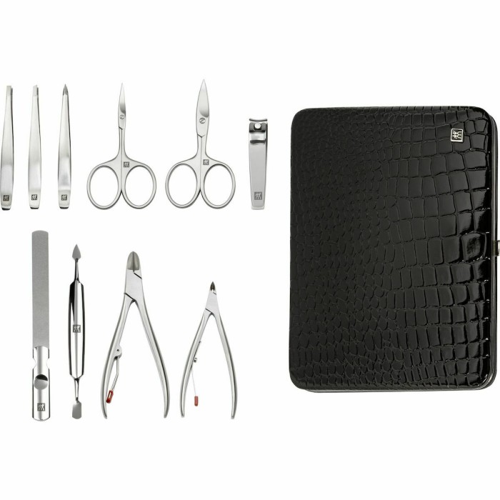 Zwilling CLASSIC Leather frame case, croco black, 10 pcs. Zwilling CLASSIC Leather frame case, croco black, 10 pcs.