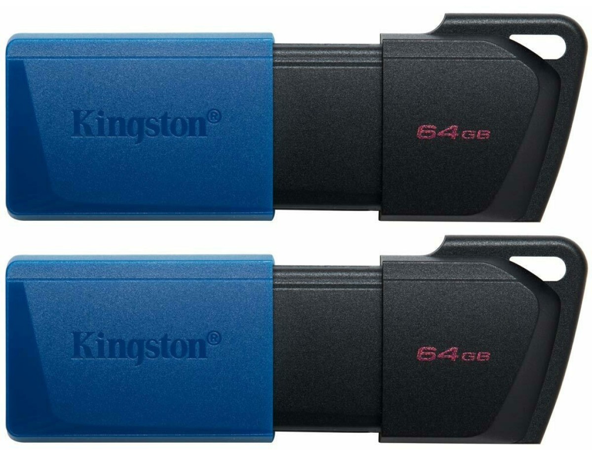 Kingston Pendrive USB-A 3.2 64GB DTXM/64GB-2P Nero/Blu 2 Pz