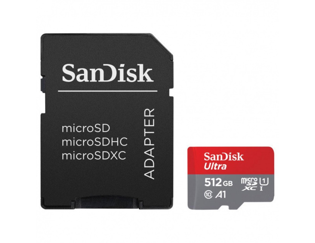 SanDisk Ultra microSDXC A1 512GB 150MB/s Adapt.SDSQUAC-512G-GN6MA SanDisk Ultra microSDXC A1 512GB 150MB/s Adapt.SDSQUAC-512G-GN6MA