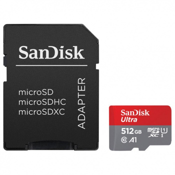SanDisk Ultra microSDXC A1 512GB 150MB/s Adapt.SDSQUAC-512G-GN6MA