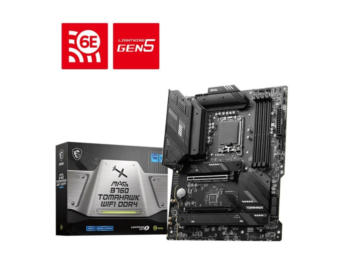 MSI MAG B760 TOMAHAWK WIFI DDR4 Motherboard ATX με Intel 1700 Socket