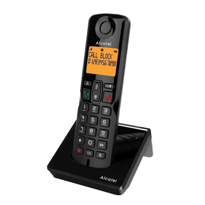 Telefono Cordless Alcatel S280 Solo Black