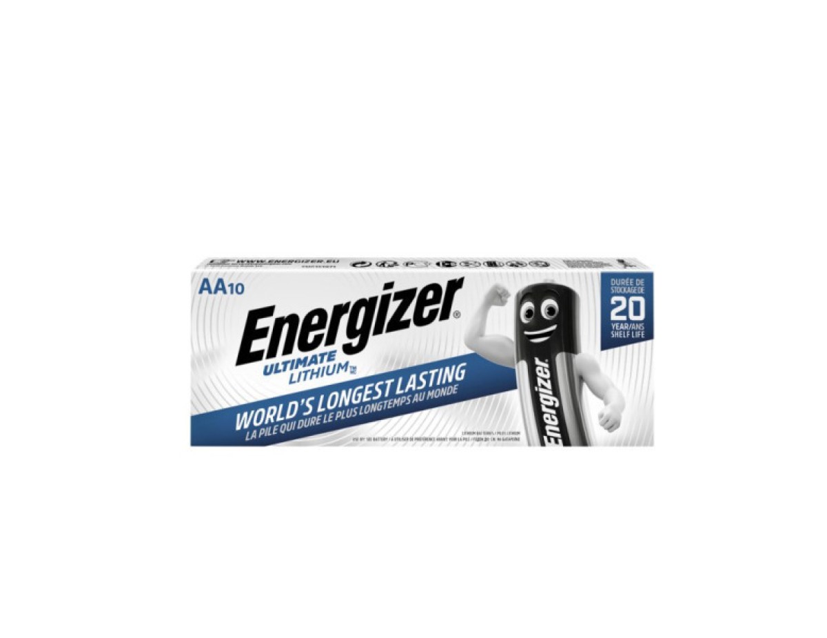 1x10 ENERGIZER Ultimate Lithium Mignon L91 AA LR 6 1,5V 1x10 ENERGIZER Ultimate Lithium Mignon L91 AA LR 6 1,5V