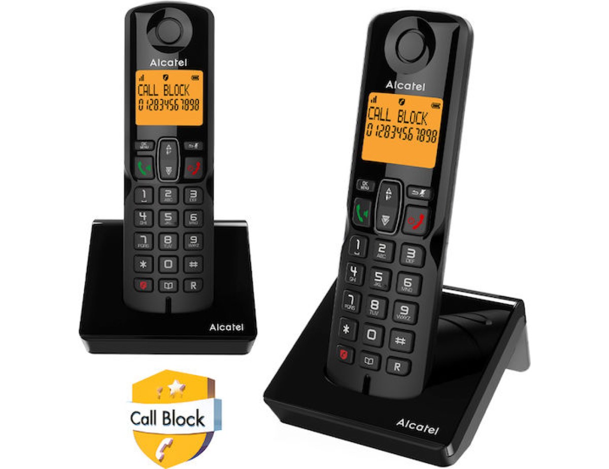 Telefono Cordless Alcatel S280 Duo Black Telefono Cordless Alcatel S280 Duo Black
