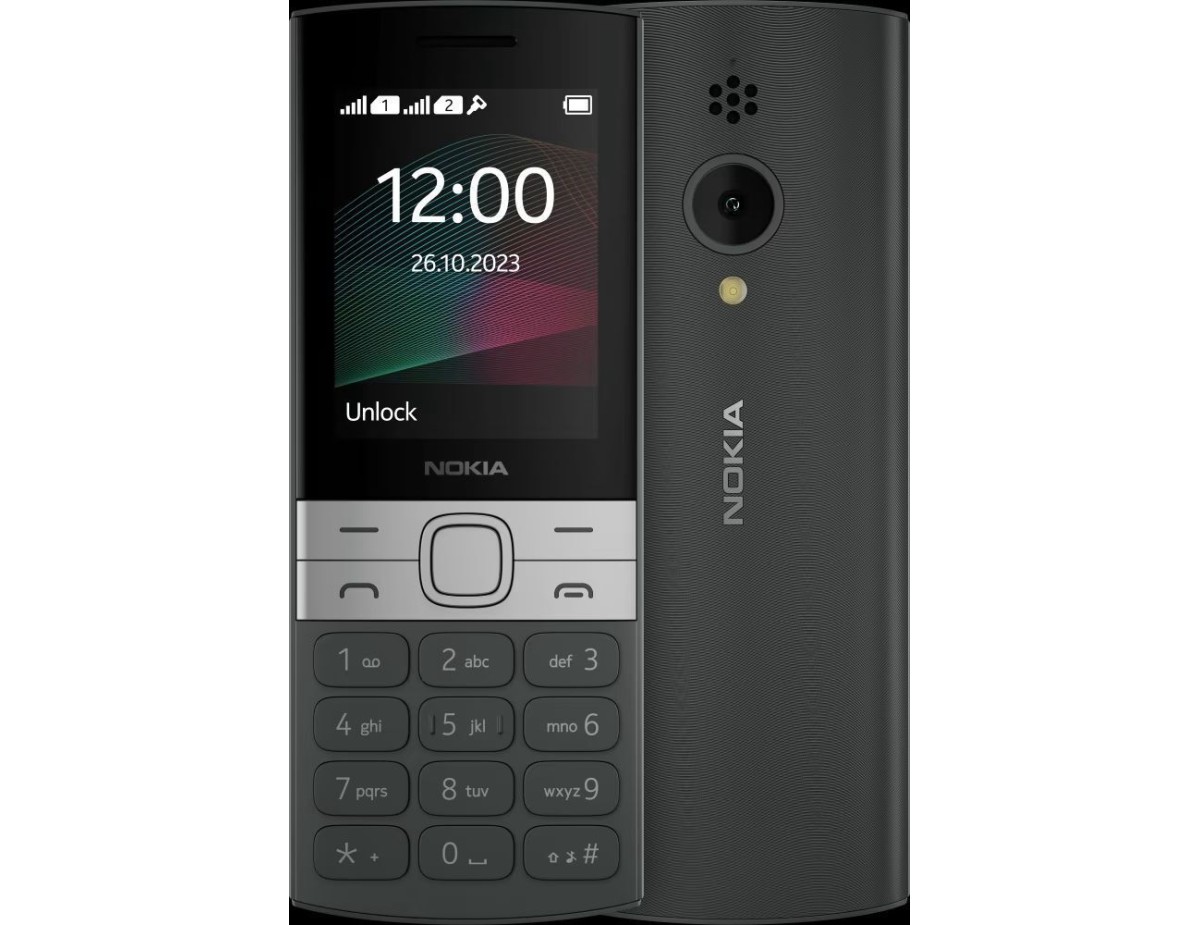 Nokia 150 2023 Dual SIM Κινητό με Κουμπιά (Ελληνικό Μενού) Μαύρο