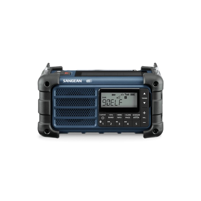 Sangean MMR-99 DAB blue Emergency/Crank/Solar Radio