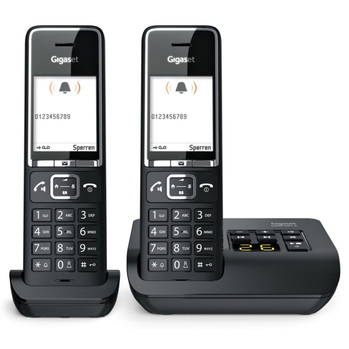 Gigaset Comfort 550A duo black/chrome Gigaset Comfort 550A duo black/chrome