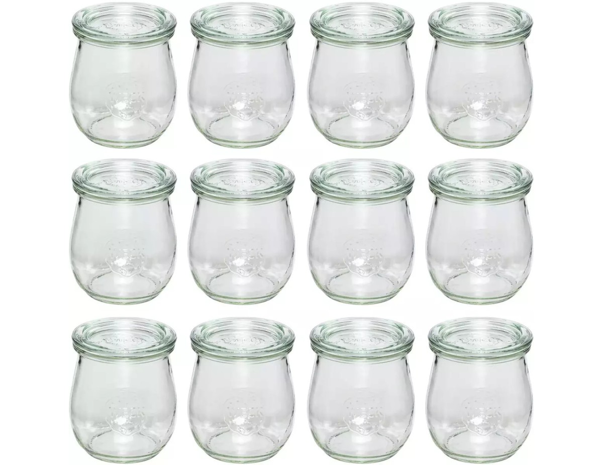 WECK Tulip Jar 220ml Set of 12 WECK Tulip Jar 220ml Set of 12
