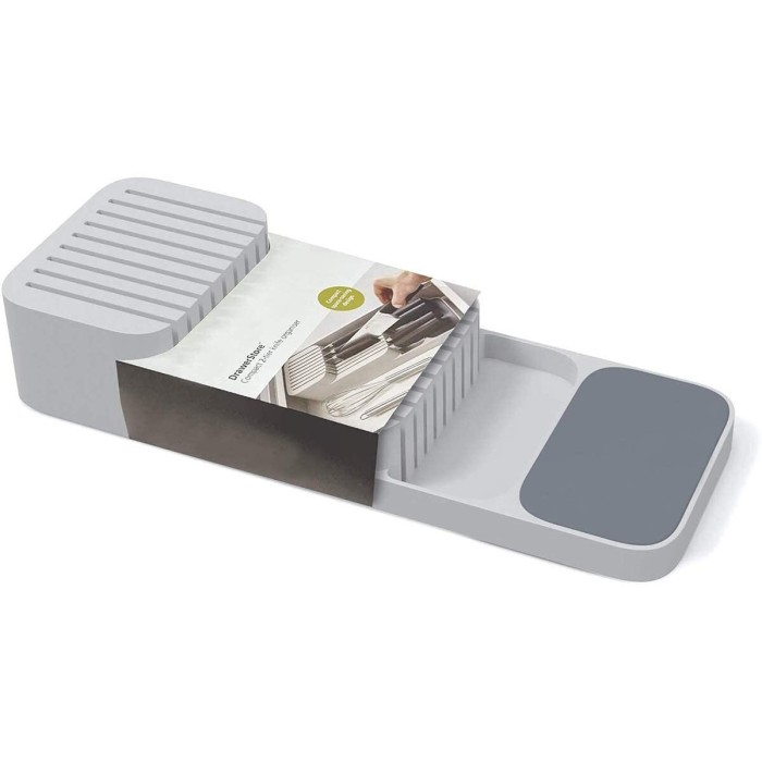 Joseph Joseph DrawerStore Grey Compact Knife Organiser