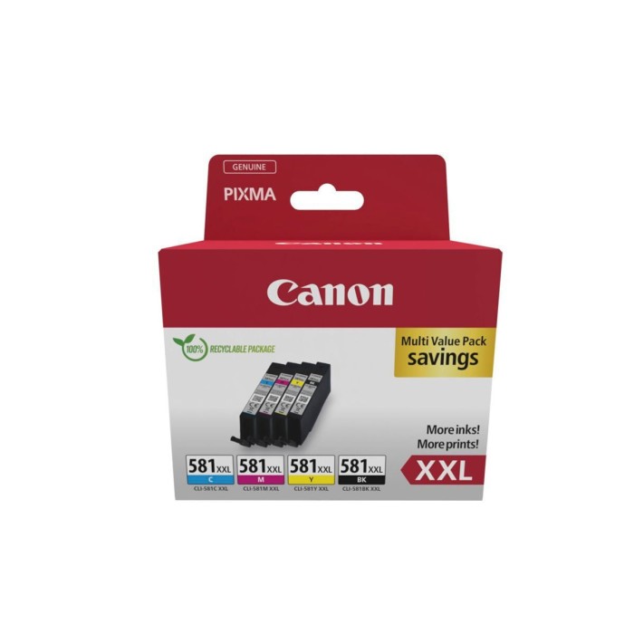 Canon CLI-581XXL BK/C/M/Y Multipack Canon CLI-581XXL BK/C/M/Y Multipack