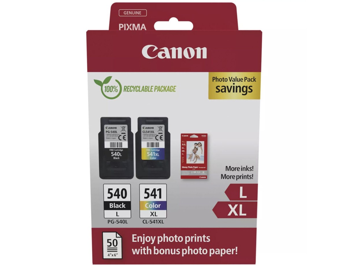 Canon PG-540 L / CL-541 XL Photo Value Pack Canon PG-540 L / CL-541 XL Photo Value Pack