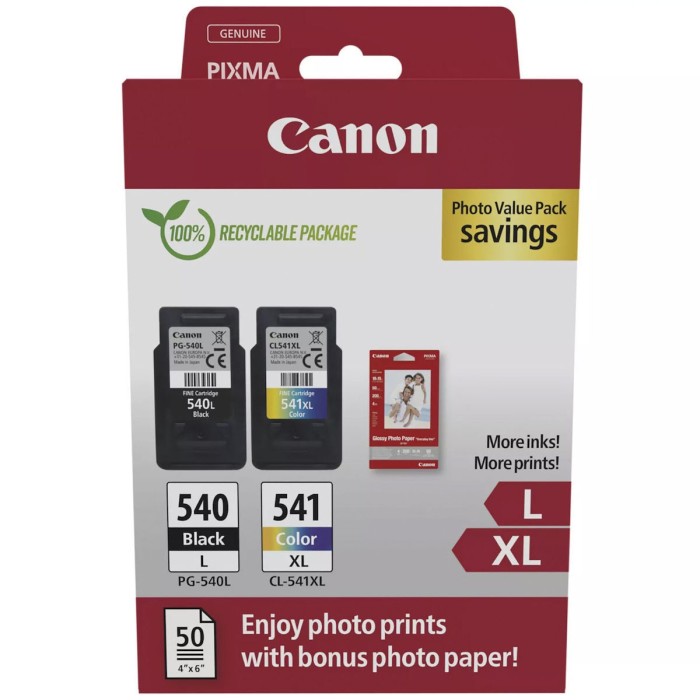 Canon PG-540 L / CL-541 XL Photo Value Pack