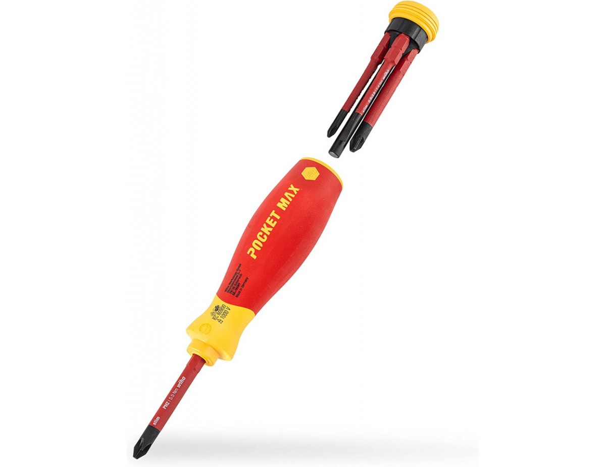 Wiha screwdriver with bit magazine PocketMax electric