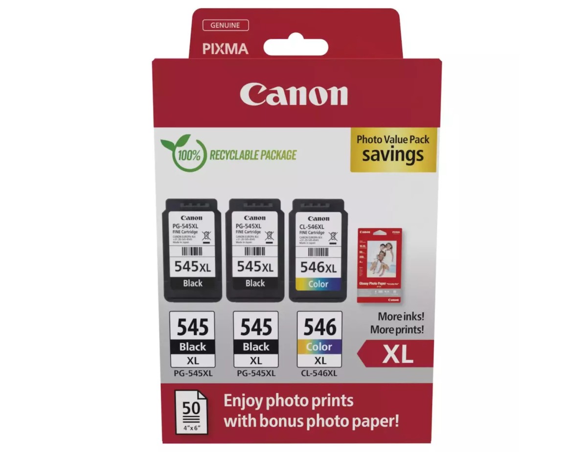 Canon PG-545 XL x2 / CL-546 XL Photo Value Pack