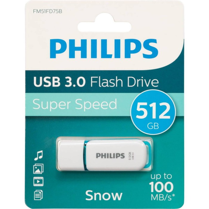 Philips USB 3.0 512GB Snow Edition Spring Green Philips USB 3.0 512GB Snow Edition Spring Green