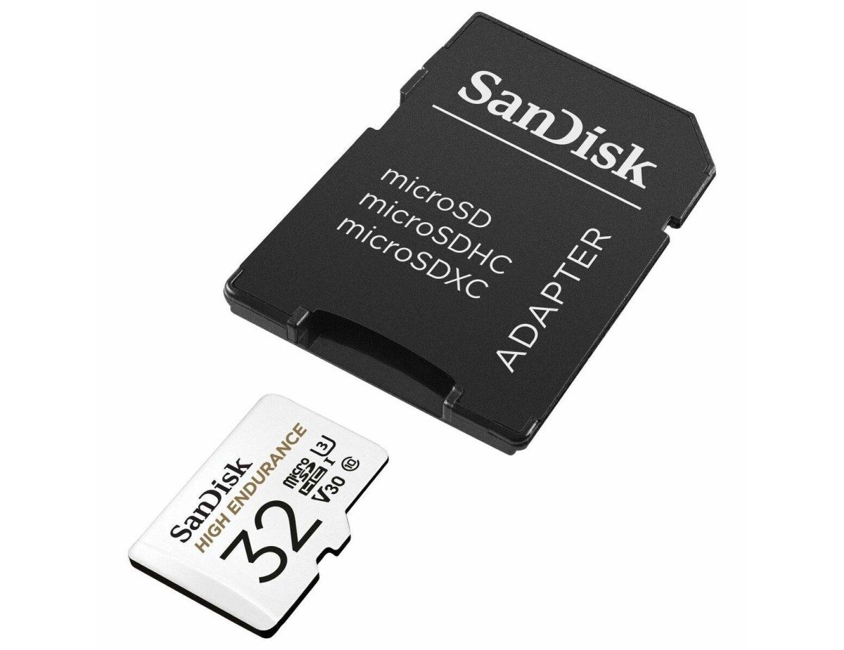 SanDisk High Endurance MicroSDHC 32Gb + SD-adapt.