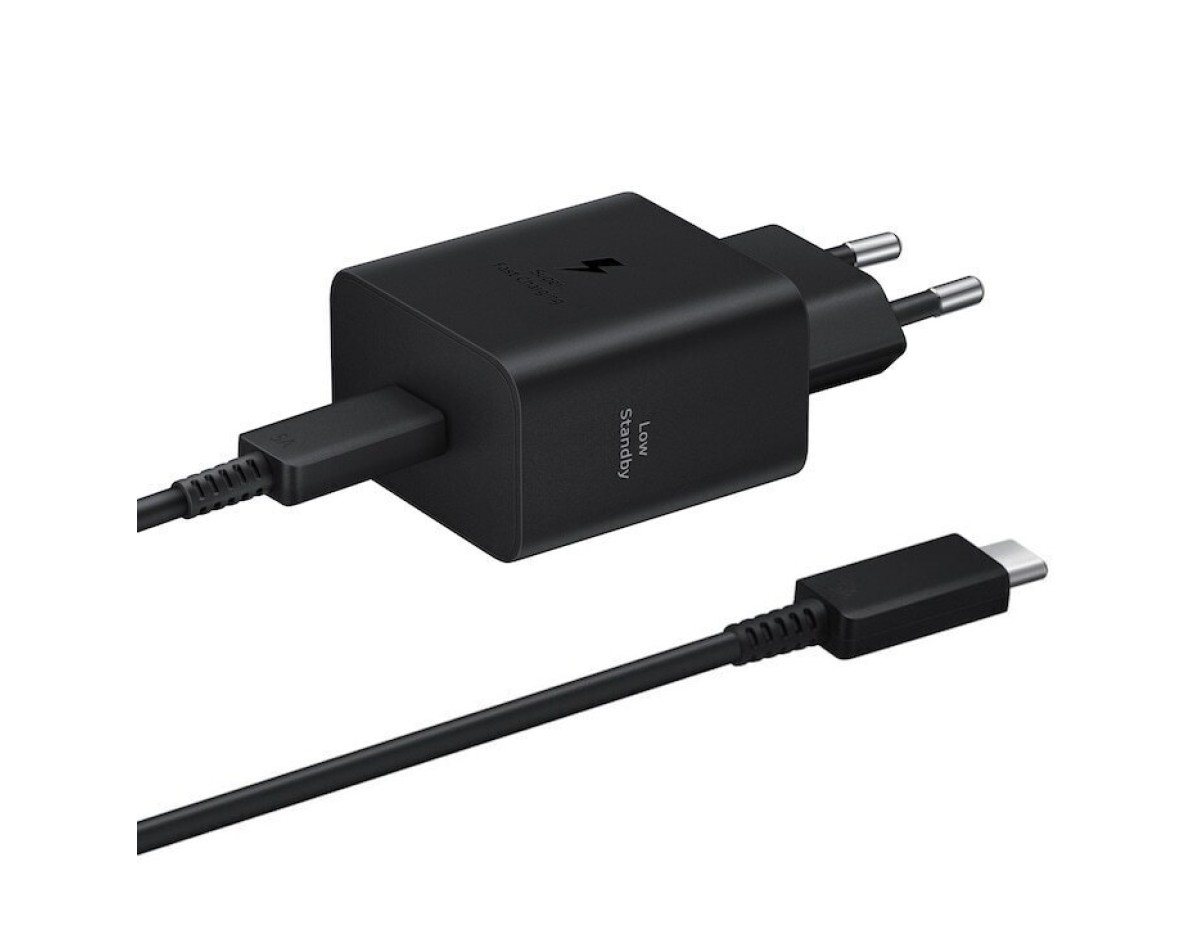 Samsung Caricatore 45W EP-T4511 FC2 USB-C +Cavo1.8m USB-C Black