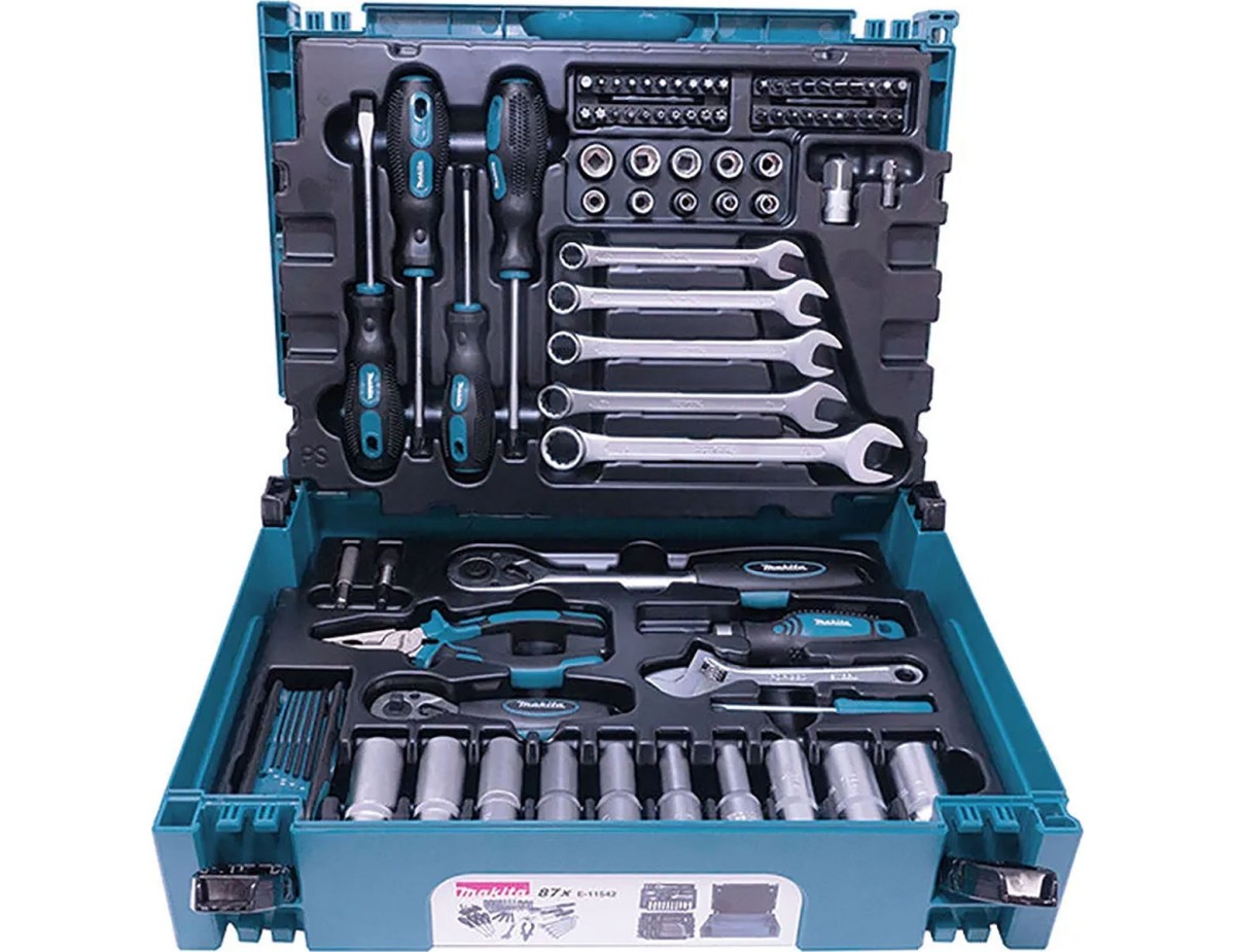 Makita E-11542 Machanic Tool Set 87-prt. in MAKPAC Size 1 Makita E-11542 Machanic Tool Set 87-prt. in MAKPAC Size 1