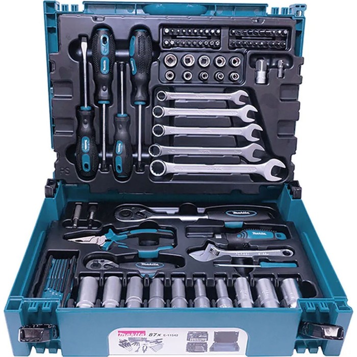 Makita E-11542 Machanic Tool Set 87-prt. in MAKPAC Size 1 Makita E-11542 Machanic Tool Set 87-prt. in MAKPAC Size 1