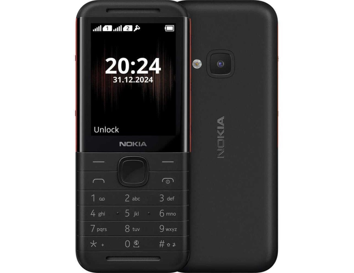 Nokia 5310 (2024) Dual SIM Κινητό με Κουμπιά (Ελληνικό Μενού) Black/Red
