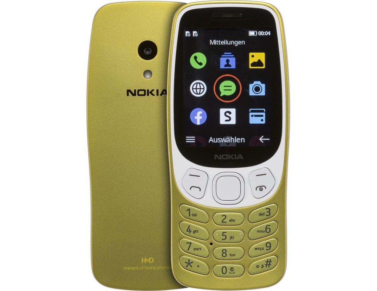 Nokia 3210 Dual SIM Κινητό με Κουμπιά Y2K Gold (Ελληνικό Μενού)