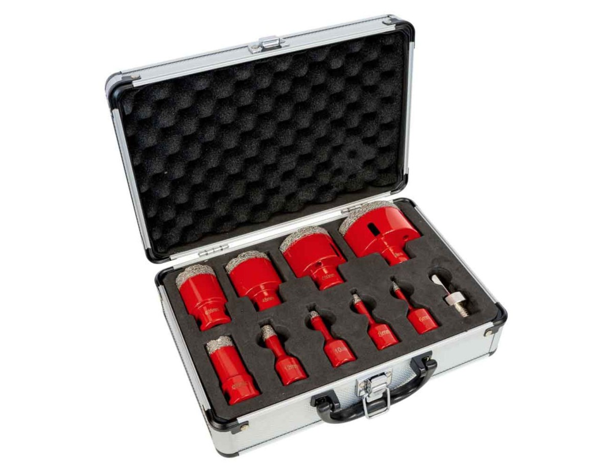 Holzmann DTBKS6-68 vacuum brazed diamond drill set Holzmann DTBKS6-68 vacuum brazed diamond drill set