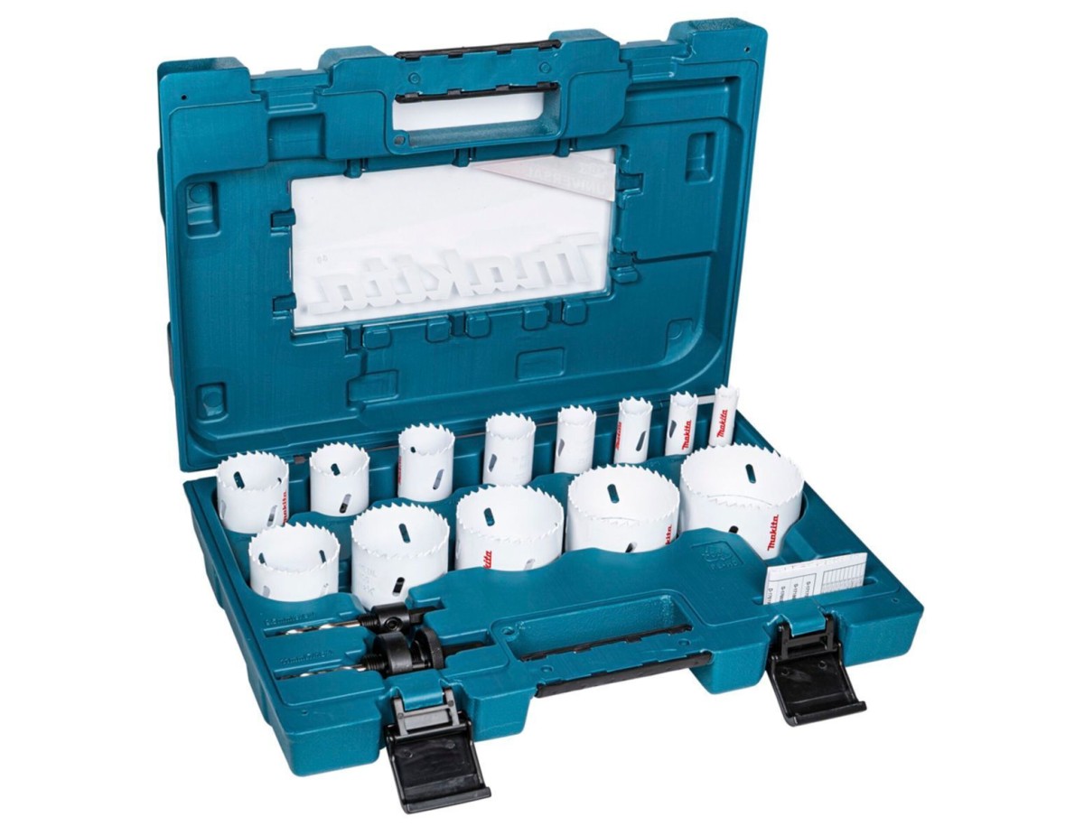 Makita D-63993 Hole Saw Set universal 16 pcs. Makita D-63993 Hole Saw Set universal 16 pcs.