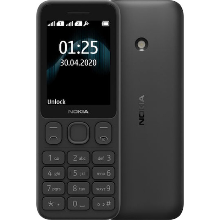 Nokia 125 Dual SIM Κινητό με Κουμπιά Μαύρο Ελληνικό Μενού Nokia 125 Dual SIM Κινητό με Κουμπιά Μαύρο Ελληνικό Μενού
