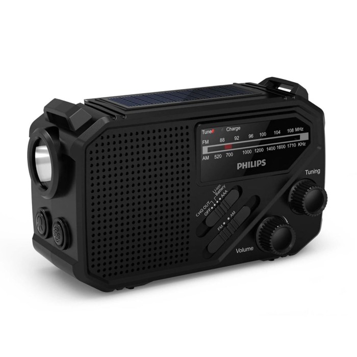 Philips TAR1609/00 Crank Radio / Emergency Radio Philips TAR1609/00 Crank Radio / Emergency Radio