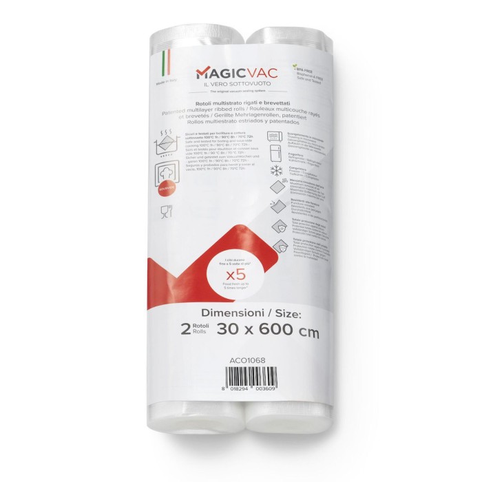 MagicVac 2 Vacuum sealing film rolls 30 cm x 6 m MagicVac 2 Vacuum sealing film rolls 30 cm x 6 m