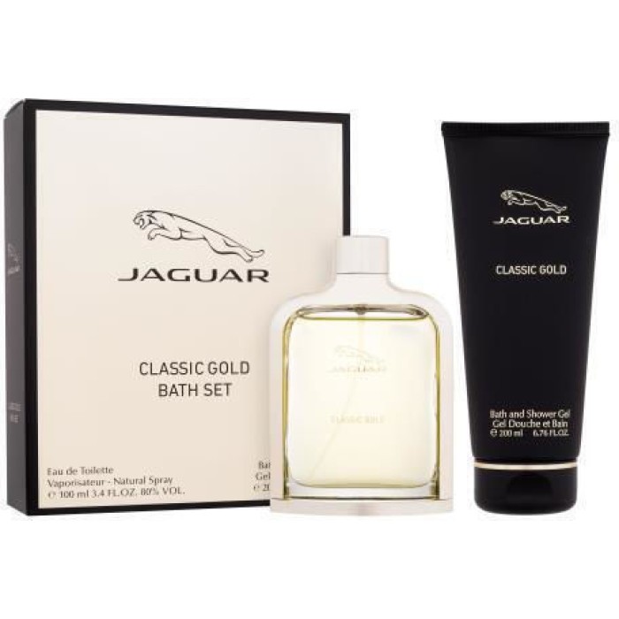 Jaguar-Classic Gold Dárková sada EDT 100 ml a sprchový gel 200 ml-100ml